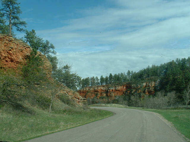 Entering the Red Canyon