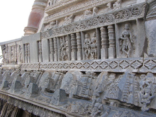 P4292201-- Beautiful Carvings in Belur Temple