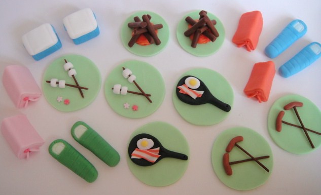 Camping Cupcake Toppers