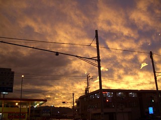 Sunset@Shizuoka IC taken with Normal Mode（夕焼け＠静岡IC ノーマルモードで撮影） 2005/09/24