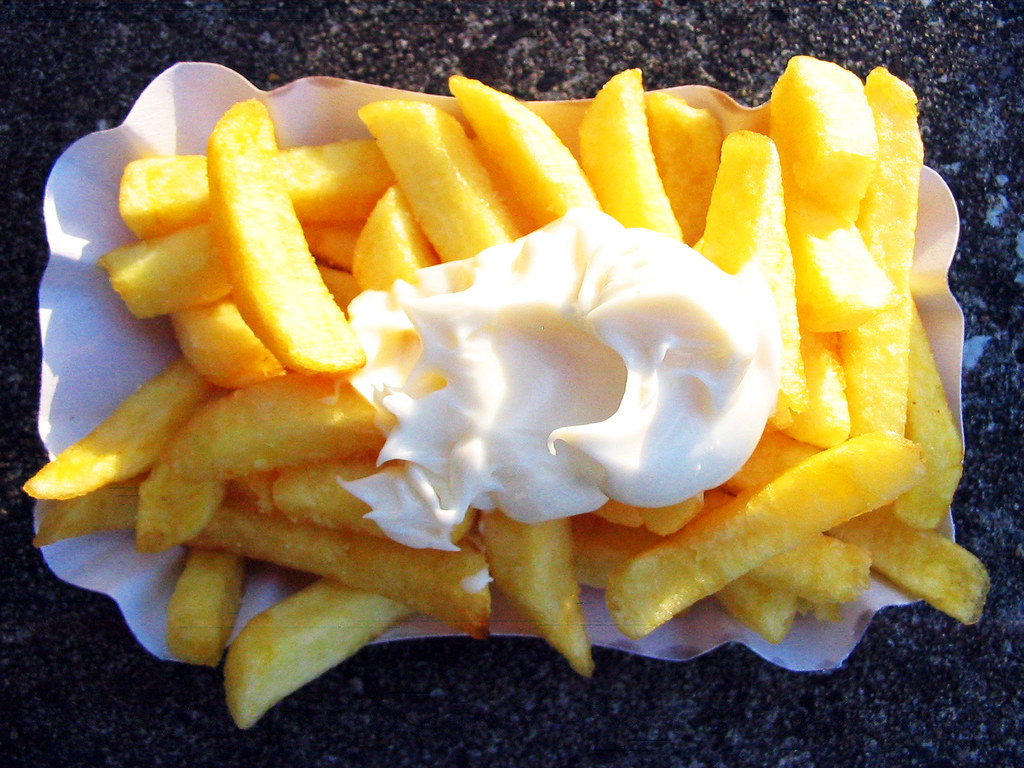 mayo and pommes | fresh and greasy pommes bought at maschsee… | Flickr