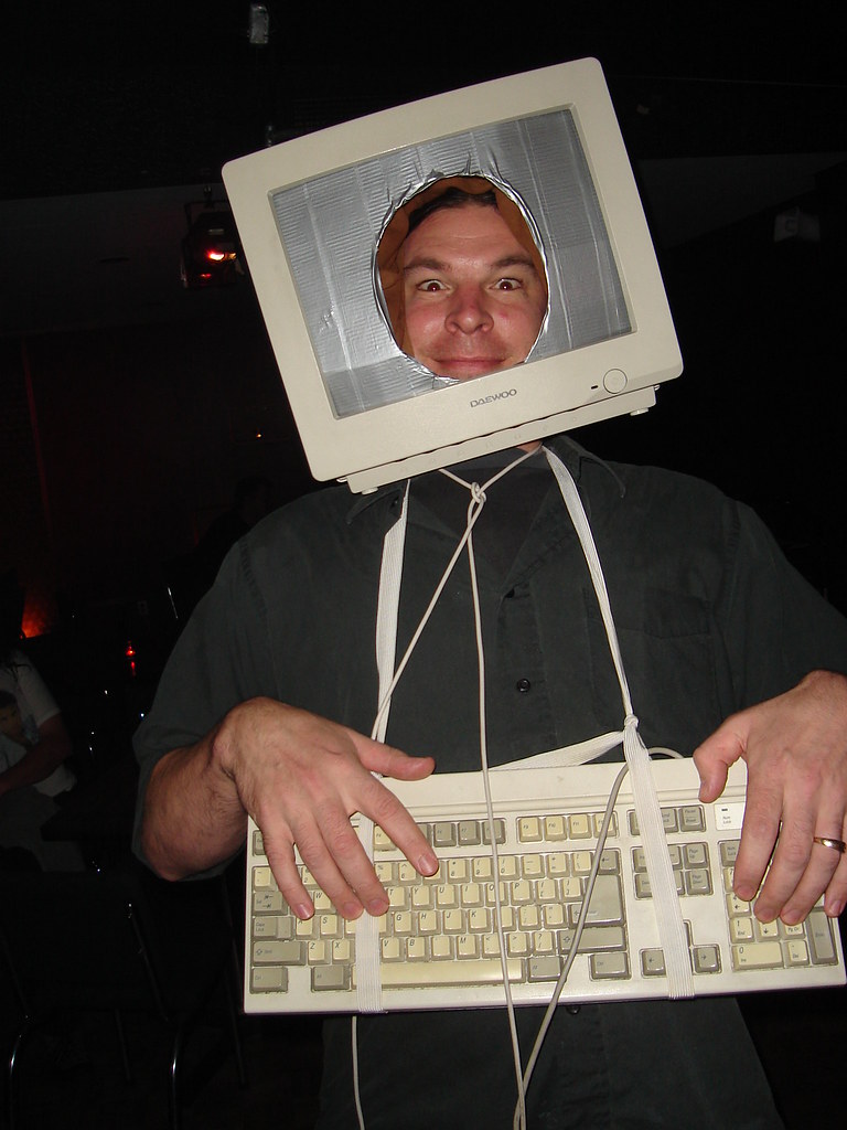omnipresent uptown guy as computer-box | this guy works ever… | Flickr