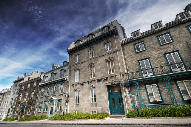 The Old Houses of Rue d'Auteuil, Quebec City | HDR