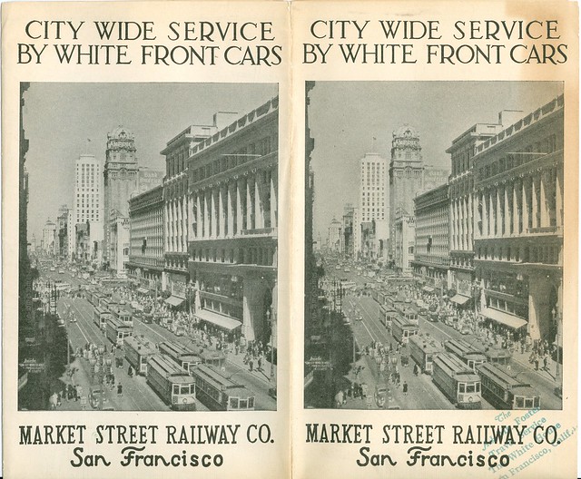 City Wide Service by White Front Cars - Market Street Railway Co. San Francisco