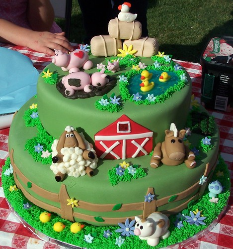 Farm animal birthday cake | by brucakes