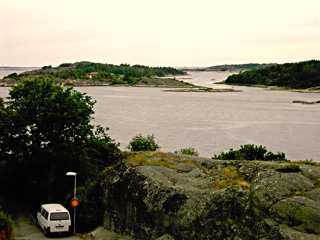 Utsikt från Hotell Laholmen i Strömstad