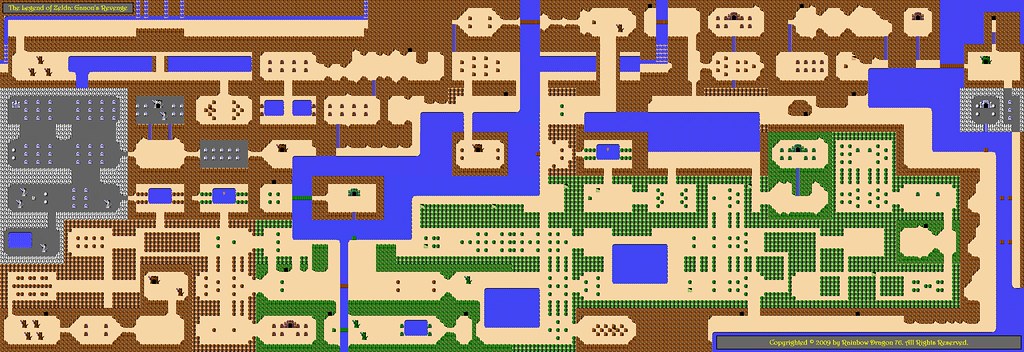Overworld Map Of The Legend Of Zelda Ganon S Revenge Flickr