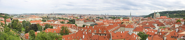 Prague - panorama from the Hrad castle 2