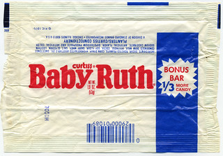 Curtiss - Baby Ruth - bonus bar one-third more candy - bar ...