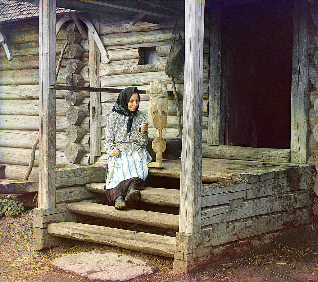 By yarn. In the Izvedovo village, 1910