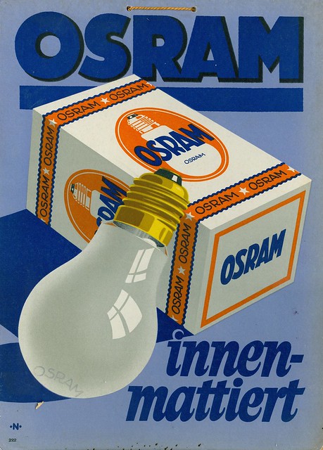 Advertisement for Osram light bulbs, circa 1935