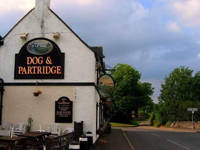 The Dog and Partridge Pub near Thorpe on the Tissington Trail in Derbyshire