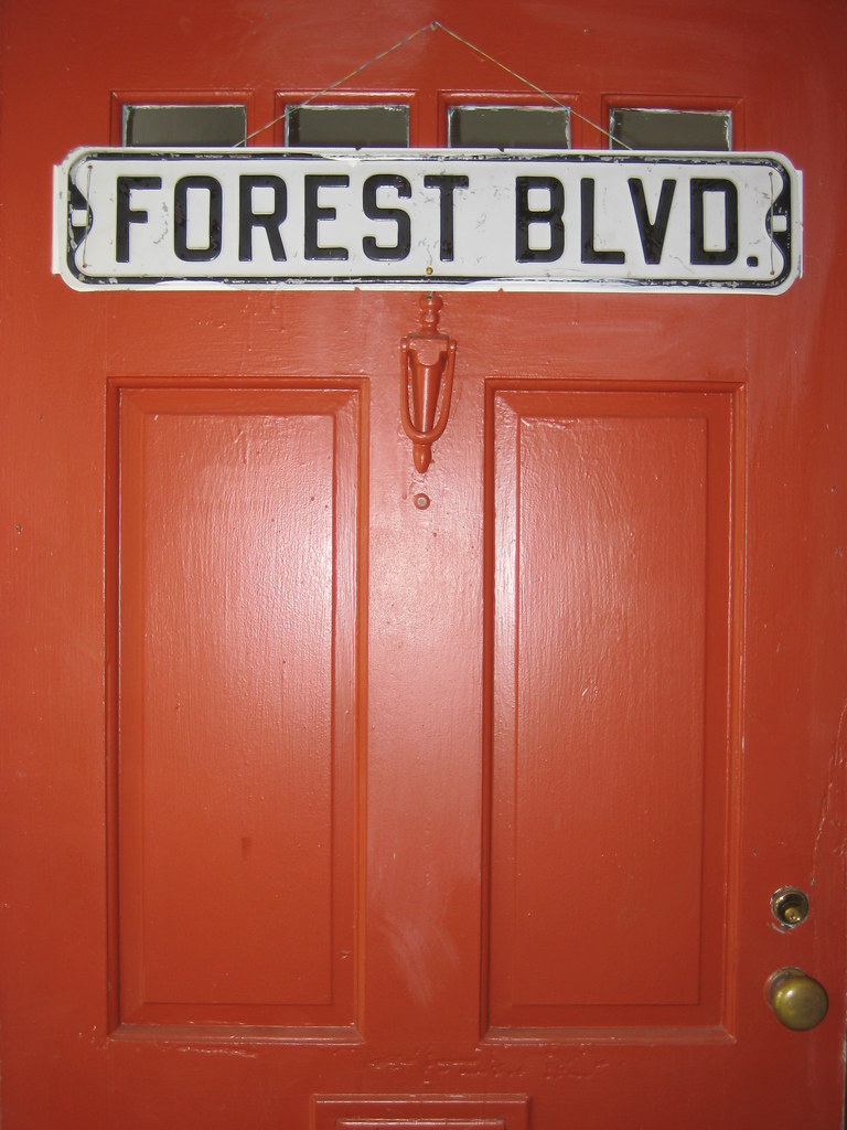 Entrance Door to Park Forest House Museum