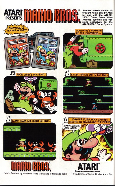 Vintage Mario Bros. Atari promotion!