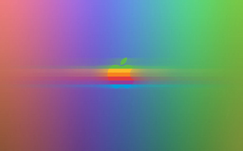 Classic Apple Spectrum Desktop Widescreen Wallpaper
