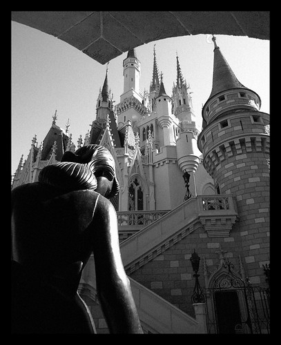 Disney - Wonderful World Of Color - In Black & White - Cinderella and Her Castle (Explored) by Express Monorail