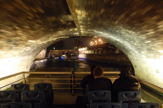 Paris By Night - Under a Bridge Over the Seine