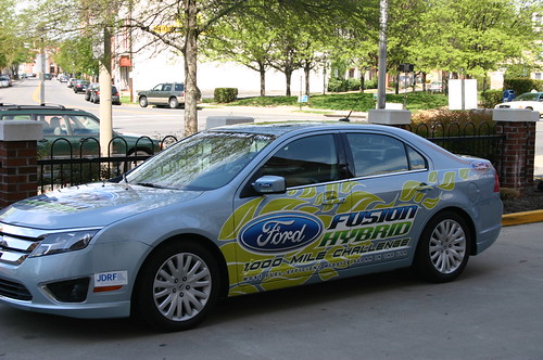 An exact replica of the 2010 Ford Fusion Hybrid involved in the 1000 Mile Challenge | by Ogilvy PR