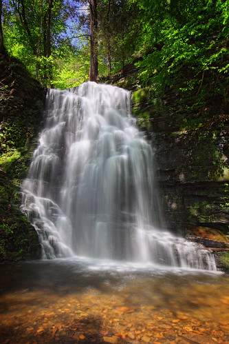 Bridal Veil Falls - Bushkill Falls Pennsylvania by Pear Biter