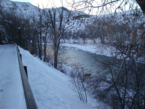 christmas winter sunset vacation snow river colorado stream hiking trail co durango animasriver