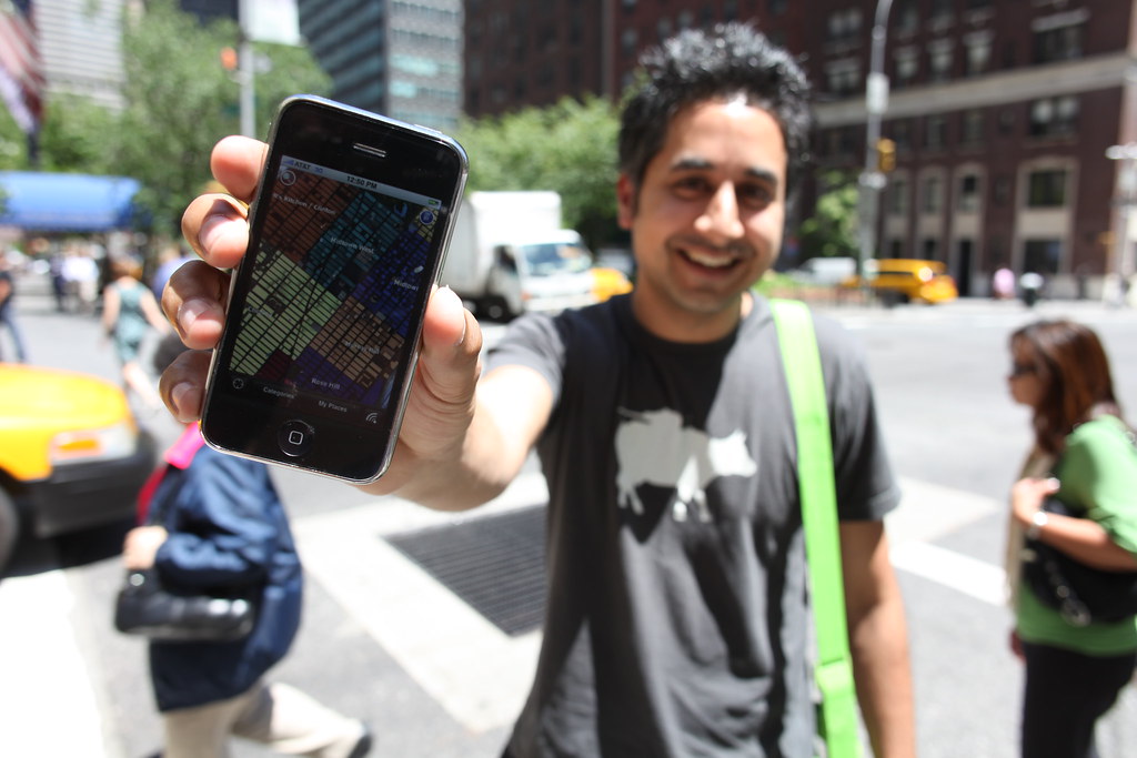 Raj Advani, founder of UpNext, 3D maps of NYC | He's holding… | Flickr