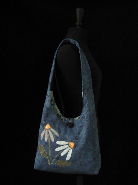 Geneva's Blue Daisy Tote or Diaper Bag