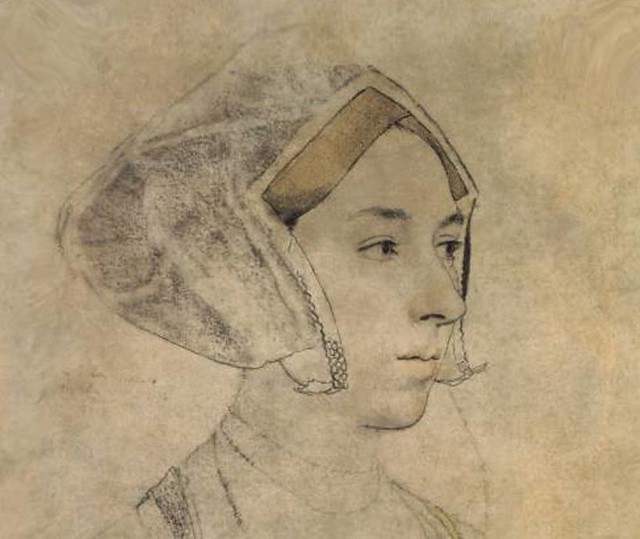 Drawing of an unknown woman by Holbein