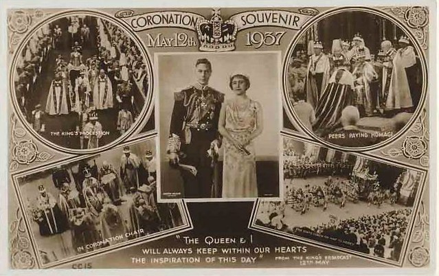 Coronation Souvenier 1937 King George VI. and Queen Elizabeth of Britain