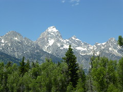 Grand Tetons from Craig Thomas Discovery & Visitor Center