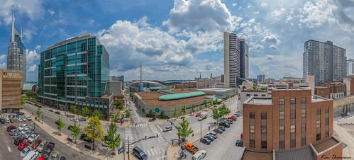 road trees panorama building tower cars glass skyline architecture clouds skyscraper canon buildings photography hotel downtown traffic nashville outdoor tennessee steel pano parking bank bluesky panoramic explore f56 att reallyrightstuff 2015 1635mm canon1635mmf28lii canon5dmarkii kenthomannphotography shootproof