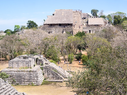 building mexico ruins pyramid yucatan archeologicalsite ekbalam