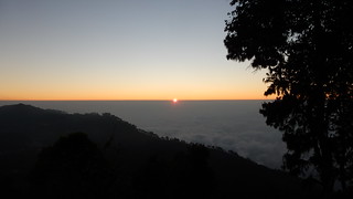 Sunrise viewed from Kodaikanal