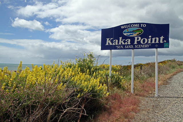 Kaka Point Sign