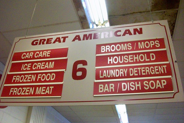 Great American aisle sign