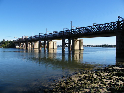 railroad bridge john river railway rhodes parramatta meadowbank whiton