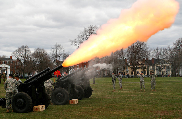 The First Muster of the National Guard in Salem Common 2009.