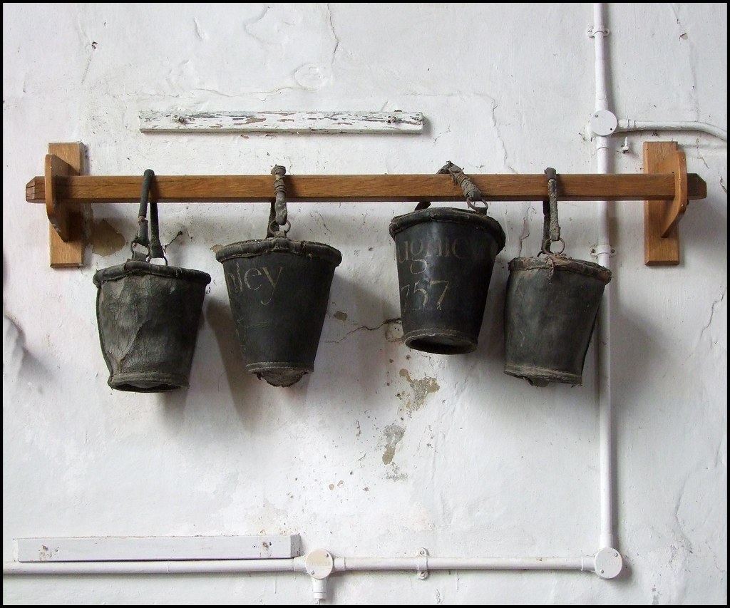18th Century fire buckets | The Assumption, Haughley, Suffol… | Flickr
