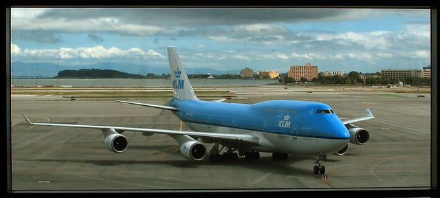 KLM 747 at SFO
