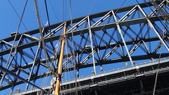 Mast and Sydney Harbour Bridge