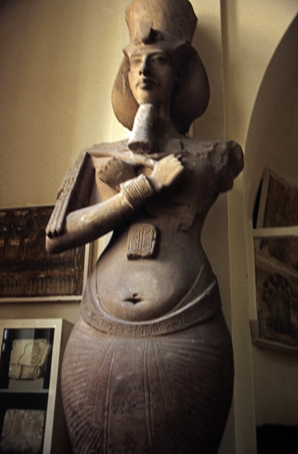 Ägypten 1999 (600) Kairo: Echnaton-Kolossalstatue, Ägyptisches Museum
