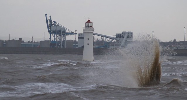 New Brighton lighthouse Wave