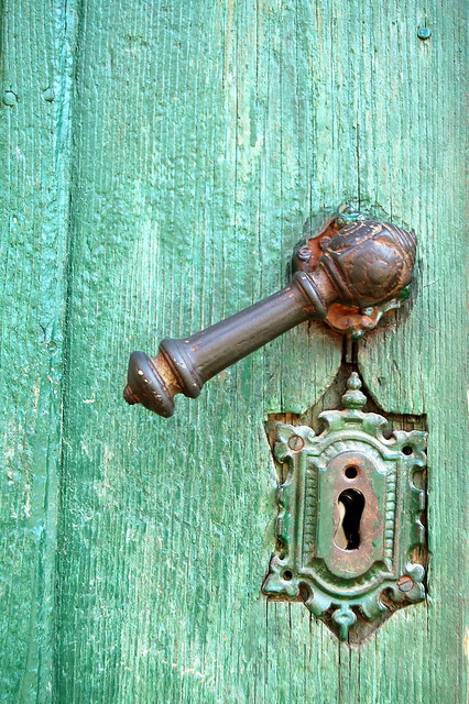 Door detail, Biertan, Sibiu County, Transylvania, Romania