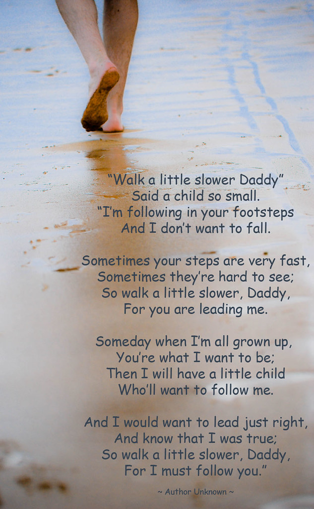Daddy slow. Following in your Footsteps. Poem for Daddy. Following for you. Follow in your Footsteps монета.