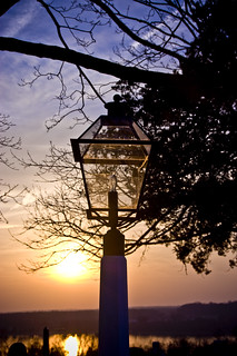 sunset & lamppost