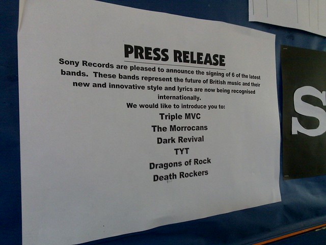Band Press Release