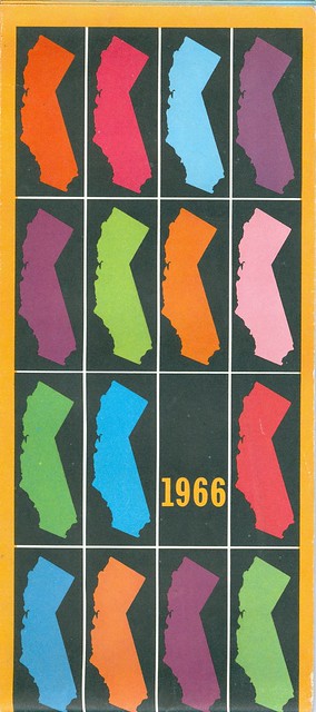 California Official Highway Map 1966