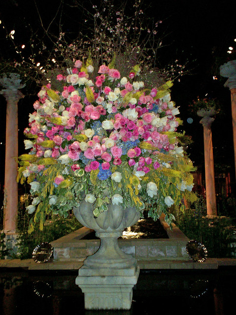 Floral Urn in the entry to the show