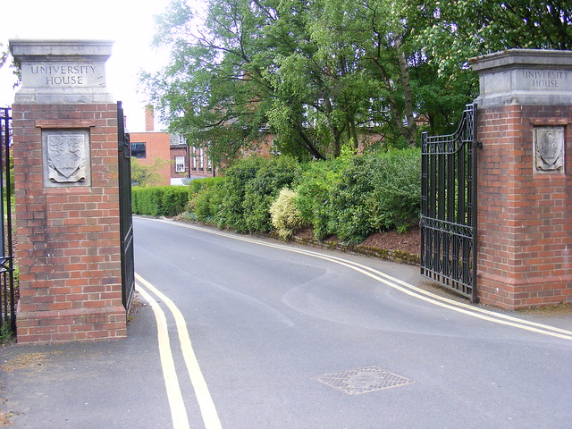 University House entrance, Birmingham 15
