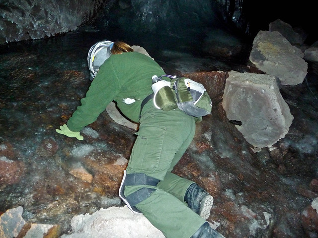 Ranger Angela, Crystal Ice Cave, Lava Beds National Monument