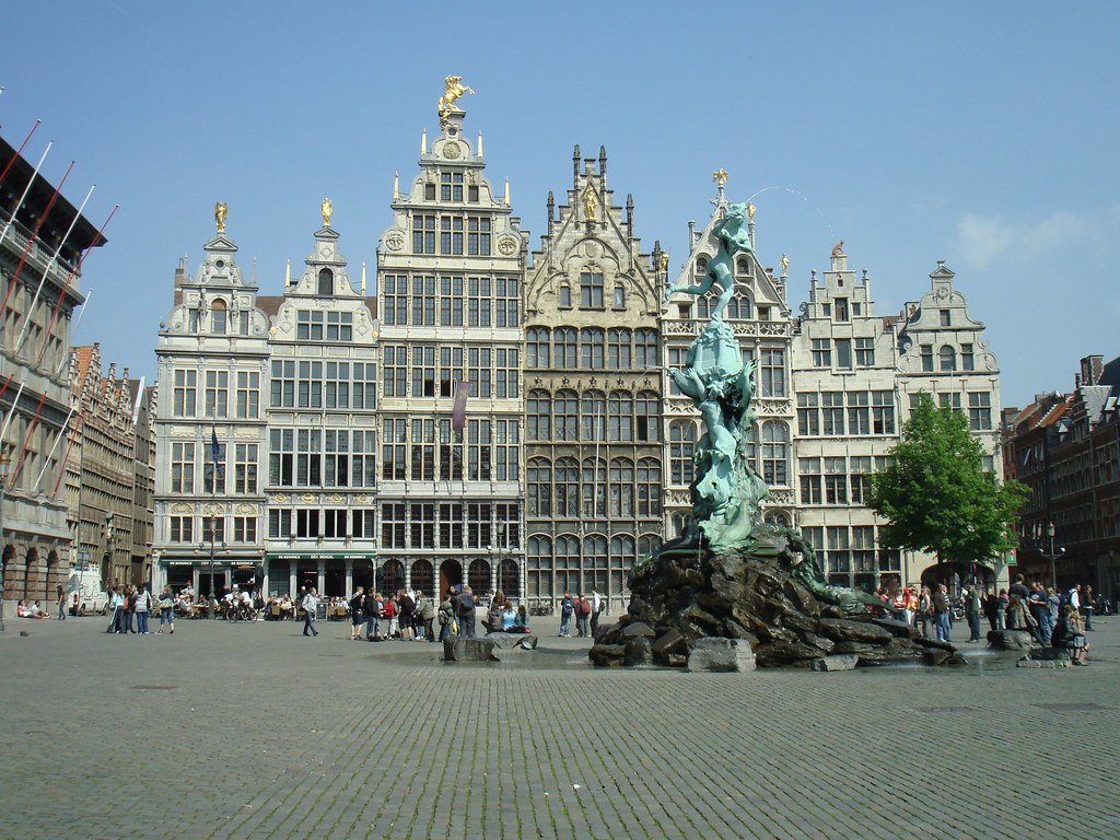 Grote Markt Town Square Antwerpen Antwerp Anvers Belgi Flickr